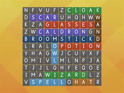 Harry Potter wordsearch