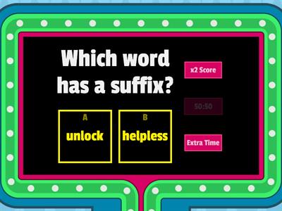 Suffix Quiz Show Wilson 6.1