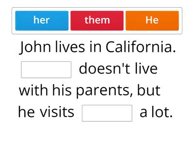 Subject x Object pronouns