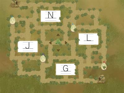 アルファベット　迷路