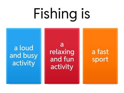 Fishing Comprehension