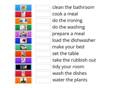 Housework and household tasks