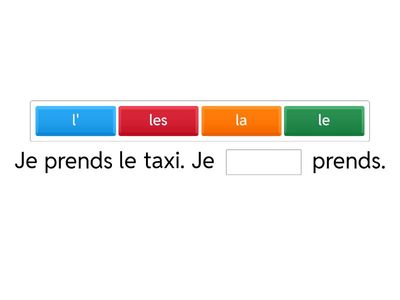 Pronoms compléments directs