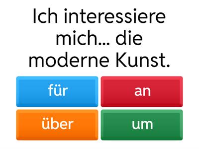 Verben mit Präpositionen