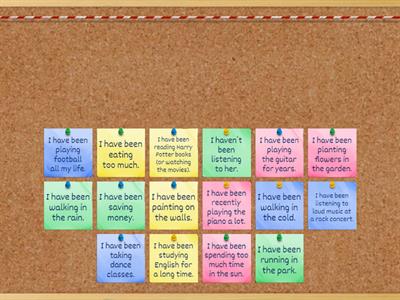 Present Perfect Continuous CASES