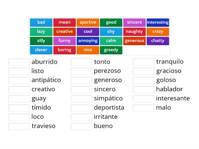 Personality Spanish 