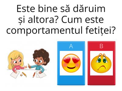 Așa Da ! Așa Nu! Comportament potrivit sau nepotrivit? 