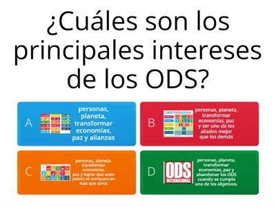 Intereses de los ODS