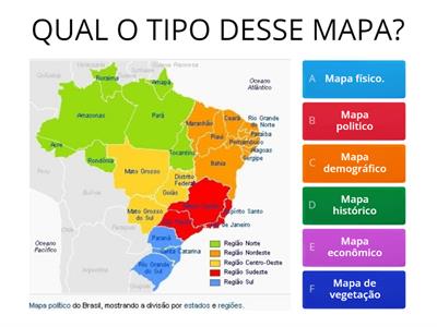 ADVINHE OS TIPOS DE MAPAS 