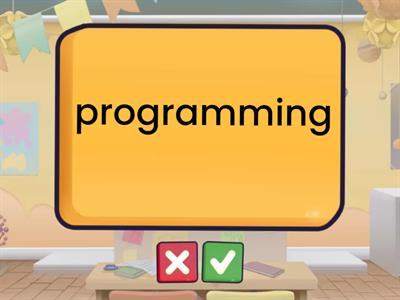 Programming Vocabulary: 7th & 8th Grade