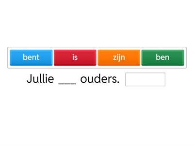 Herhaling: werkwoord zijn 