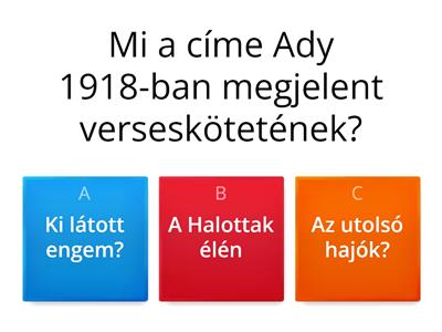 Ady költészete az I. világháború idején