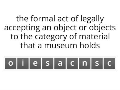 Anagram, Museum English Hub B1, Lesson 1.