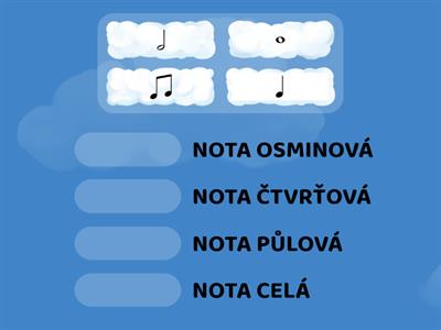 Hudební výchova 1. a 2. ročník - Noty