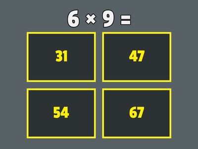 6的乘法測驗