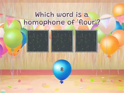 Homophones Identification Quiz by English Teacher Vikram (Contact- 8901540861) 