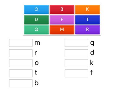Matching lower and upper case letters