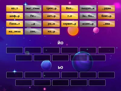 Правопис на думи с ЙО или ЬО