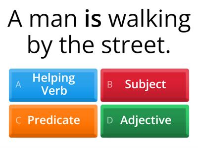 (CLASS 4 ELga) Identify the highlighted words by choosing the correct option