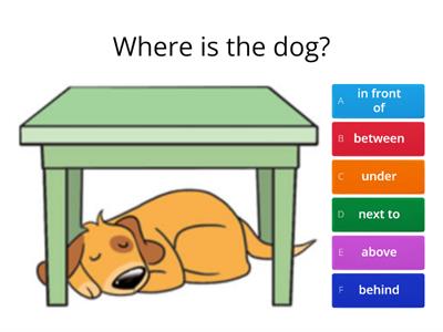 Prepositions of Place