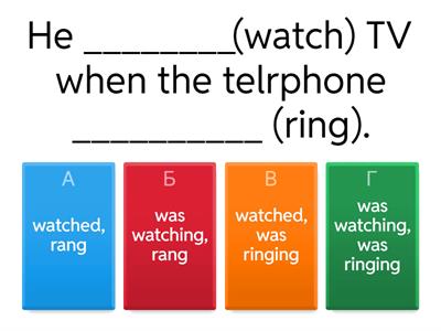  Past Simple and Past Continuous