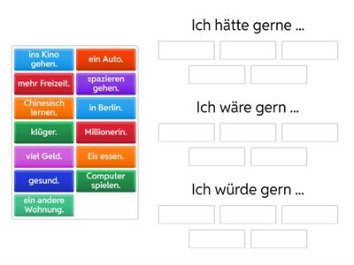 Konjunktiv II Gegenwart