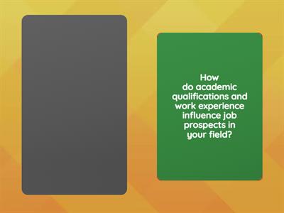 Higher education/applying for a job