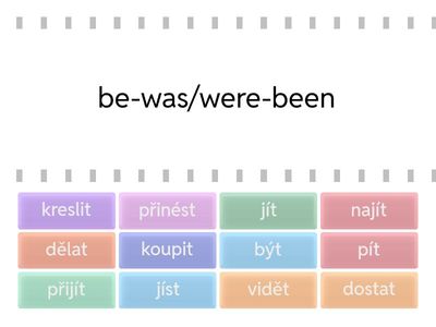 Aj 6 nepravidelná slovesa - 1. část