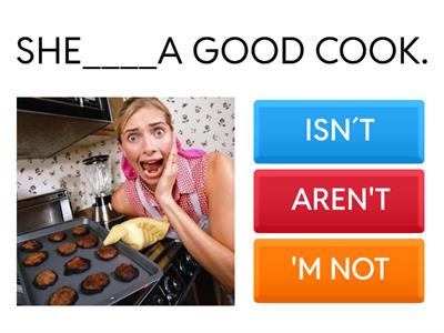 Negative form of 'be'