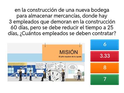 •¿Cuántos empleados son necesarios para terminar la bodega en 25 días? 