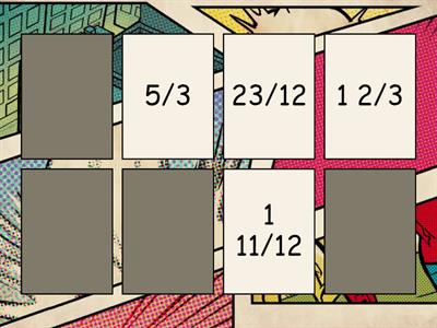 Mixed Numbers and Improper Fractions