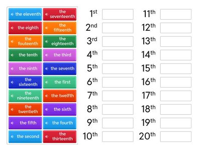 Ordinal numbers