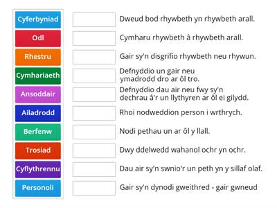 Nodweddion arddull