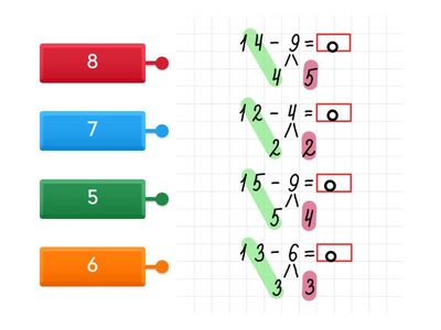 Вычитание с переходом через 10