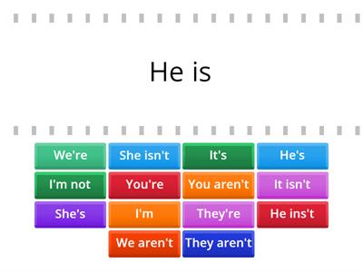 To Be: Full and Contracted Forms