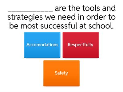 Self-Advocacy activity