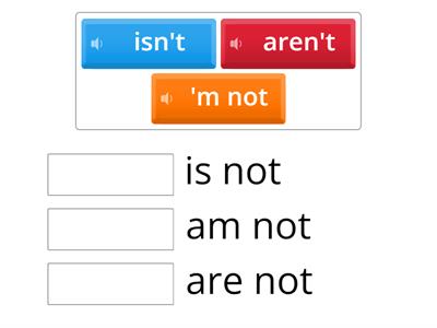 To be (short negative form)