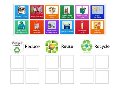 Reduce, Reuse, Recycle (Grade 3 Science)