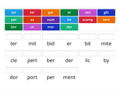 R controlled syllables 