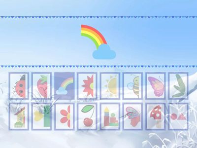 Symmetry find the match game Senior Infants