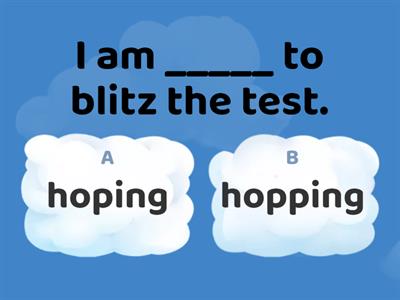 Single versus double consonants