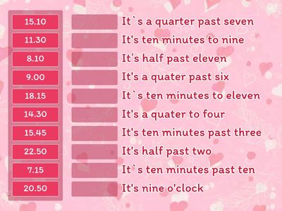 13. What time is it?