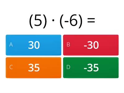 Multiplicación de números enteros