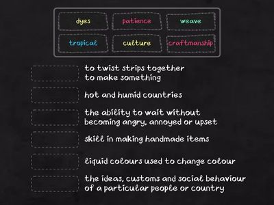 VOCABULARY 'Mengkuang Mat'