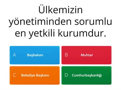 Yaşadığım Yerin Yönetimi-----