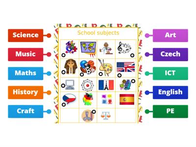 School subjects funpark