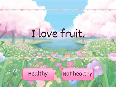 Go Getter 1 /  Wider World Starter Unit 8.6 healthy or not?