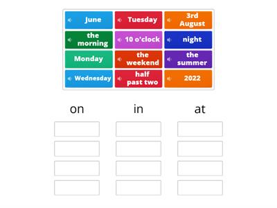 PREPOSITIONS OF TIME