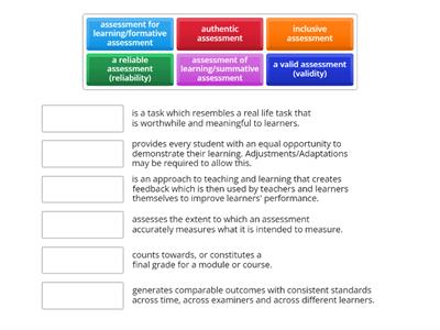 Assessment quiz