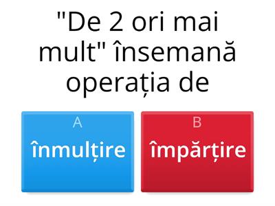 Inmultiri si impartiri